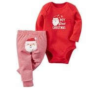 Mon Premier Noel Tenue Noel Bebe Garcon Fille Mon Premier Noel Pyjama Noel Bebe Costume Noel Bébé Deguisement Noel Bebe Ensemble Noel Bébé Fille Body + Pantalons Noel Bebe 0-18 Mois