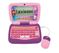 Lexibook, Gabby et la Maison Magique, Ordinateur Portable éducatif bilingue FRANÇAIS/Anglais, 40 activités éducatives, JC398GDHi1, Rose