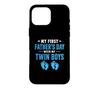 Mon Premier père de Jumeaux pour la fête des pères Coque pour iPhone 16 Pro Max