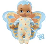 My Garden Baby Mon Premier poupon Bébé Papillon 23 cm bleu, Corps souple avec ailes en peluche, Poupée pour enfant dès 18 mois, HBH38