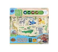 VTECH - Play Green - Mon Premier Puzzle Interactif des Animaux - Jouet Bois FSC®