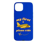 Mon Premier Trajet en Avion pour la première Fois en vol vers Les Vacances Golden Jet Coque pour iPhone 15 Plus
