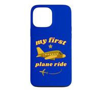 Mon Premier Trajet en Avion pour la première Fois en vol vers Les Vacances Golden Jet Coque pour iPhone 13 Pro Max