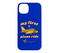 Mon Premier Trajet en Avion pour la première Fois en vol vers Les Vacances Golden Jet Coque pour iPhone 14 Plus