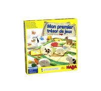 HABA - Jeu de société Enfant et Famille -Mon Premier trésor Grande sélection - Collection de 10 Jeux de mémoire, de Parcours et sur Les Couleurs-3 Ans +, 004686