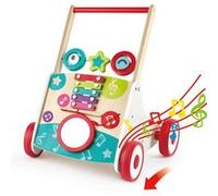 Hape My First Musical Walker - Promeneur en bois avec boîte à musique et activités, 10 mois et plus.