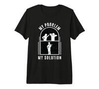 Mon problème Mon Pictogramme Dad Mom Bluegrass Music Lecteur de Banjo T-Shirt Haut de Gamme