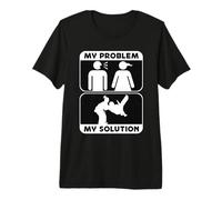 Mon problème Mon Pictogramme Maman Papa Judo Martial Judo Combattant T-Shirt Haut de Gamme