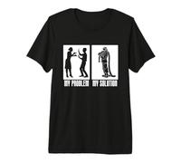Mon problème Mon Pictogramme Papa Maman Pompier Pompier Chef Pompier T-Shirt Haut de Gamme