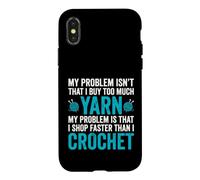 Mon problème n'est Pas Que j'achète trop de Laine - Crochet Coque pour iPhone X/XS