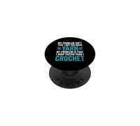 Mon problème n'est Pas Que j'achète trop de Laine - Crochet PopSockets PopGrip Adhésif