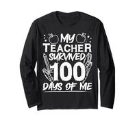 Mon Professeur A SURVÉCU 100 Jours À Mon 100e Jour d'école Manche Longue