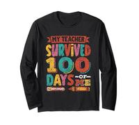 Mon Professeur a survécu à 100 Jours de ma Vie, Mes Enfants à 100 Jours d'école Manche Longue