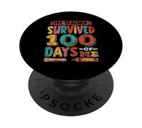 Mon Professeur a survécu à 100 Jours de ma Vie, Mes Enfants à 100 Jours d'école PopSockets PopGrip Adhésif