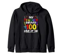 Mon Professeur a survécu à 100 Jours de Moi, 100 Jours d'école Sweat à Capuche
