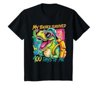 Mon Professeur a survécu à 100 Jours de Retour à l'école avec Un Dino drôle T-Shirt
