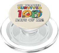 Mon Professeur a survécu à 100 Jours, Moi Trex, 100e Jour d'école, garçons PopSockets PopGrip pour MagSafe