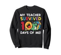 Mon Professeur a survécu à 100 Jours, Moi Trex, 100e Jour d'école, garçons Sweatshirt