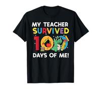 Mon Professeur a survécu à 100 Jours, Moi Trex, 100e Jour d'école, garçons T-Shirt