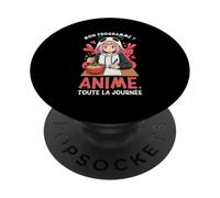 Mon Programme Anime Toute La Journée Manga Japonais PopSockets PopGrip Adhésif