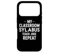 Mon Programme de Classe Teach Joke Repeat Funny Teacher Coque pour iPhone 17 Pro
