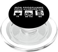 Mon Programme Pour Aujourd'hui Tracteur Humour Agriculteur PopSockets PopGrip pour MagSafe