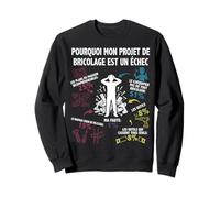Mon Projet de Bricolage Bricoleur Bricole Homme Drôle Sweatshirt