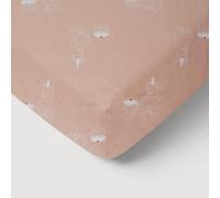 Mon PTIT Dodo Drap-Housse IMPRIMÉ Birthday NOORS 70 x 140 cm, Lit bébé, Rose