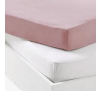 Mon PTIT Dodo LOT 1 ALESE PU + 1 Drap Housse Blanc/Old Pink 60 x 120 cm
