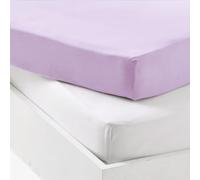 Mon PTIT DODO Lot Alèse PU + Drap Housse Blanc/Parma 60x120cm | 1 Alèse PU, 1 Drap Housse