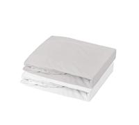 Mon PTIT DODO Lot Alèse PU + Drap Housse Blanc/Souris 70x140cm | 1 Alèse PU, 1 Drap Housse