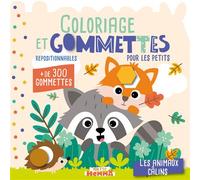 Mon P'tit Hemma - Coloriage et gommettes pour les petits - Les animaux câlins - + de 300 gommettes repositionnables - Carotte Et Compagnie - Hemma - broché - Document jeunesse