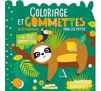Mon P'tit Hemma - Coloriage et gommettes pour les petits - Les animaux sauvages - 3 ans - livre de coloriage et de gommettes - gommettes repositionnables