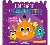 Mon P'tit Hemma - Coloriage et gommettes pour les petits - Les p'tits monstres - + de 200 gommettes repositionnables - Carotte Et Compagnie - Hemma - broché - Document jeunesse