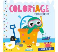 Mon P'tit Hemma - Coloriage pour les petits - Vive l'été - Carotte Et Compagnie - Hemma - broché - Document jeunesse