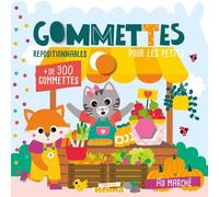Mon P'tit Hemma - Gommettes pour les petits - Au marché - Livre de gommettes repositionnables - Dès 3 ans