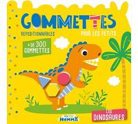 Mon P'tit Hemma - Gommettes pour les petits - Les dinosaures - Livre de gommettes repositionnables - dès 3 ans