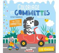 Mon P'tit Hemma - Gommettes pour les petits - Les véhicules - Livre de gommettes repositionnables - 3 ans