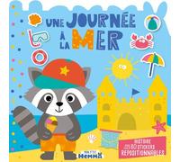 Mon P'tit Hemma - Histoire avec stickers repositionnables - Une journée à la mer - Histoire avec plus de 80 stickers repositionnables - Carotte Et Compagnie - Hemma - broché - Document jeunesse