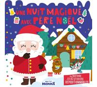 Mon P'tit Hemma - Histoire avec stickers repositionnables - Une nuit magique avec Père Noël - Carotte Et Compagnie - Hemma - broché - Document jeunesse
