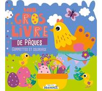 Mon P'tit Hemma -Mon gros livre de Pâques - poule - Gommettes et coloriages - Dès 3 ans