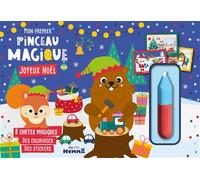 Mon P'tit Hemma - Mon premier pinceau magique - Joyeux Noël - 8 cartes magiques - Des coloriages - Des stickers - Carotte Et Compagnie - Hemma - Coffret - Jeux livres objets