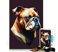 Mon Puzzle Bouledogue pour Adolescents, 1000 pièces, pour développer la mémoire, Calme et détente, Design à Assembler, Cadeau Classique (50x75cm)