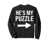 Mon Puzzle Ma pièce manquante - Une Association de Couples Amusante Sweatshirt