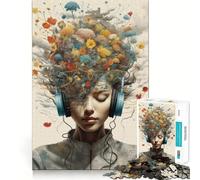 Mon Puzzle Musical pour Adultes, 1000 pièces, Jeu de logique et de Stimulation Cognitive, Anti-anxiété, découpe précise, Cadeau élégant (38x52cm)
