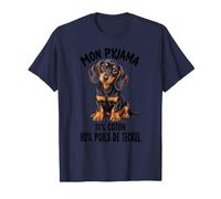 Mon Pyjama 10% Coton 90% Poils de Teckel Chien T-Shirt
