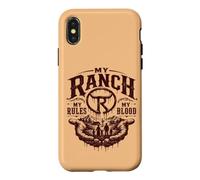 Mon Ranch Mes Règles Mon Sang Héritage Familial Coque pour iPhone X/XS