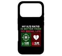 Mon Rapport K/D est Meilleur Que ma Vie Sociale - Gamer Gaming Coque pour iPhone 17 Pro