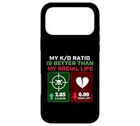 Mon Rapport K/D est Meilleur Que ma Vie Sociale - Gamer Gaming Coque pour iPhone 17 Pro Max