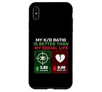 Mon Rapport K/D est Meilleur Que ma Vie Sociale - Gamer Gaming Coque pour iPhone XS Max